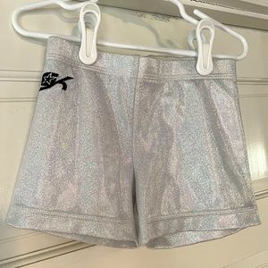 Gk gymnastics/dance shorts size child large